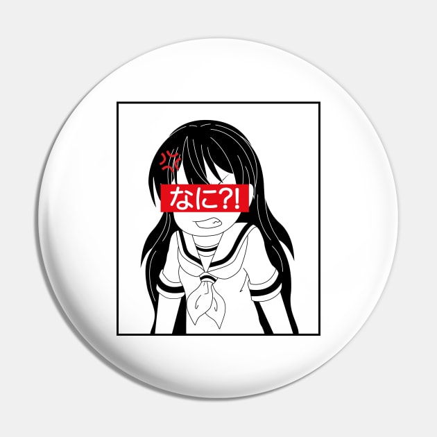 Nani Funny Japanese Anime Pin by KawaiiAttack