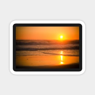 Sunset at the beach Magnet