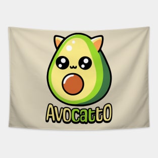 Avocatto! Cute Avocado Pun Tapestry