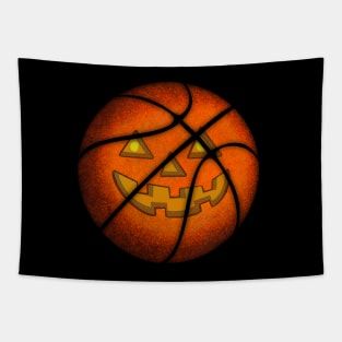 Jack O Lantern Basketball Tapestry