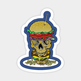 Skull Burger and Finger Fries Magnet