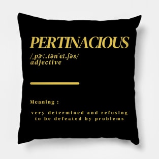 Word Pertinacious Pillow