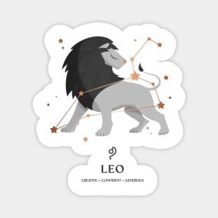 Leo Constellation Zodiac Series Magnet