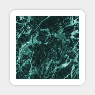 Dark aqua marble Magnet