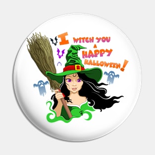 Halloween and the witch Pin