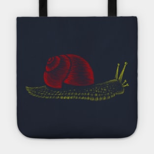 Snail Hand drawn Illustration Tote