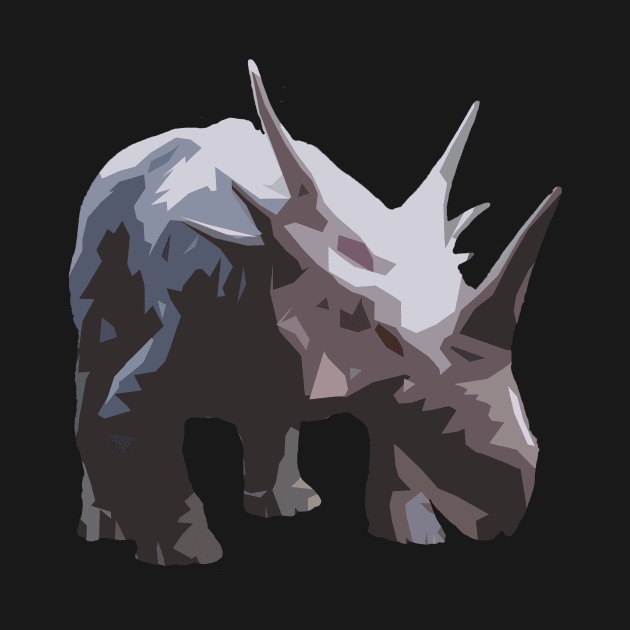 Styracosaurus herbivorous dinosaur by ownedandloved