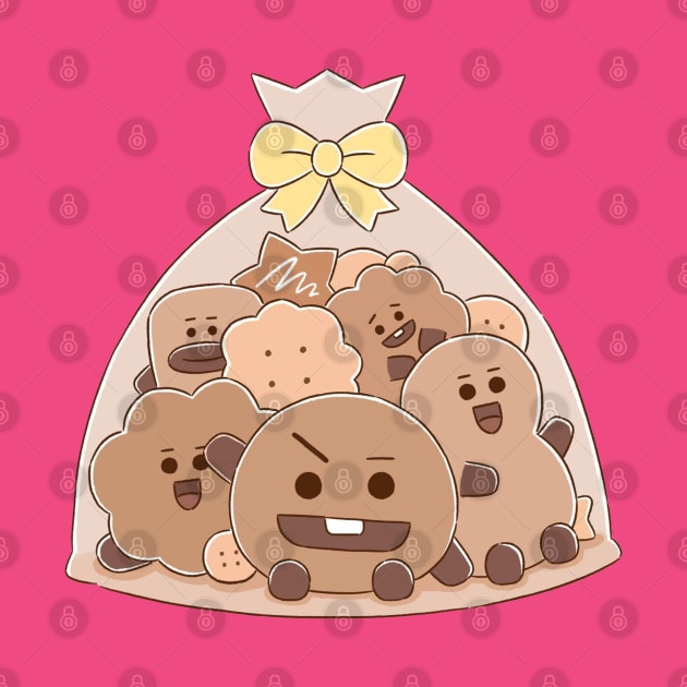 BT21 Shooky Chocolate Cookies by ZeroKara