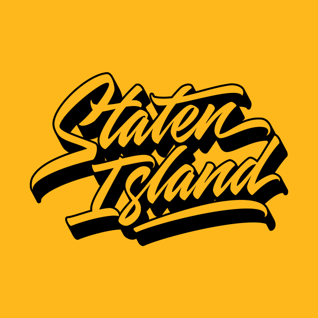 Staten Island custom made calligraphic logo lettering by Already Original