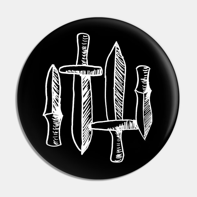 Daggers Pin by themanyartsofknight