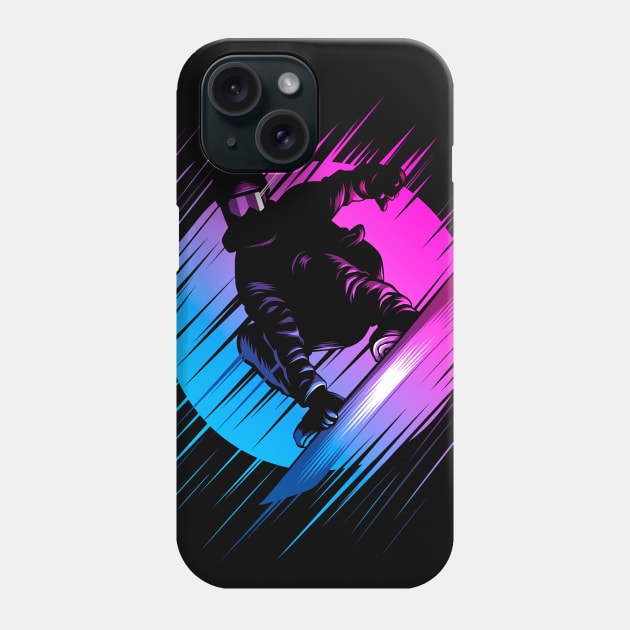 Rising Snowboard Phone Case by albertocubatas