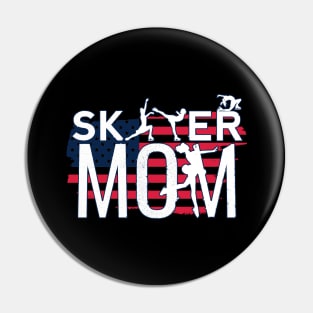 All American Figure Skating Mom Pin