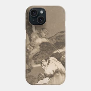 Tale-Bearers--Blasts of Wind by Francisco Goya Phone Case