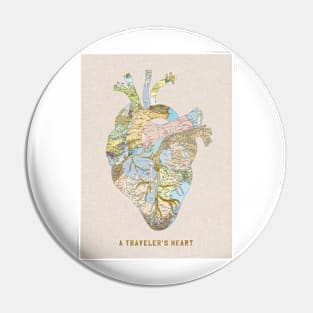 traveler's heart Pin