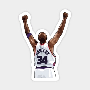 Charles Barkley Vector Back White Magnet