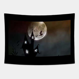 Halloween Witch Tapestry