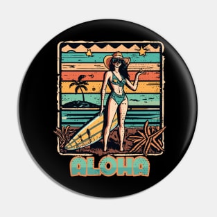Aloha Surf Hawaii Vintage Pin