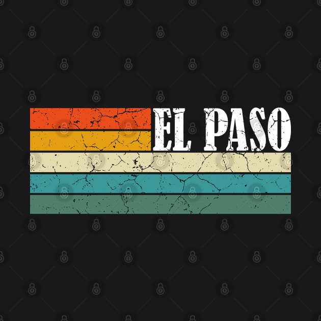 El Paso Texas city retro by UranusArts