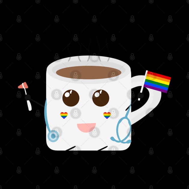 Rainbow LGBTQIA MD Coffee Mug by ttyaythings