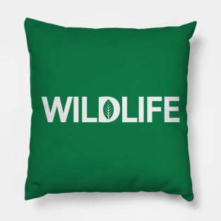 Wildlife artistic typographic logo design Pillow