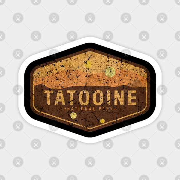 Tatooine National Park - VINTAGE Magnet by bengkelmarimin