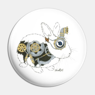 Daily Doodle 33 - Robot - Steampunk Bunny -Elvis Pin