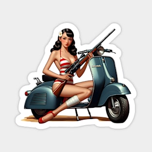 Scooter Girl Magnet