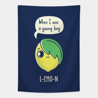 Emo Lemon Tapestry