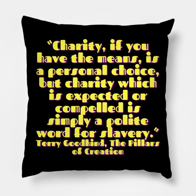 Quote Teerry about charity Pillow by AshleyMcDonald