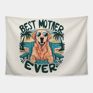 mother's day dog Golden retriever funny Tapestry