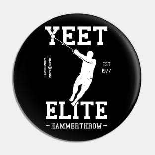 Yeet Elite Hammer Throw Athlete Track N Field Athletics Pin