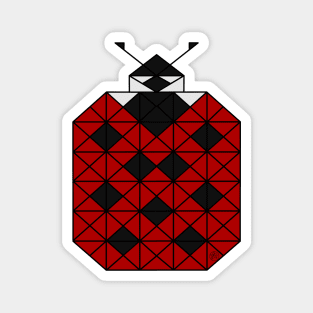 Ladybug - Geometric Abstract Magnet