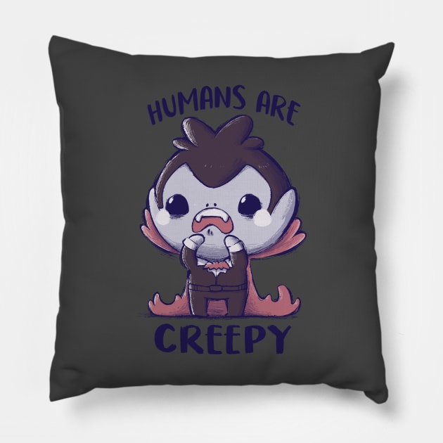 Creepy Humans Pillow by xMorfina