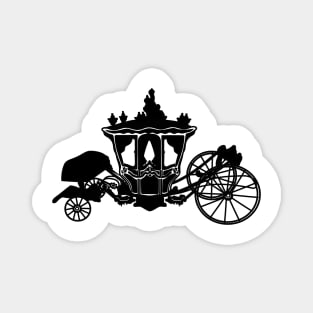 Silhouette of Louis XV's dolphin carriage Magnet