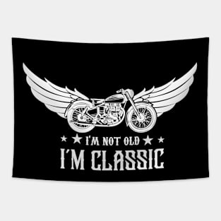 I'm Not Old I'm Classic Vintage Bike Tapestry