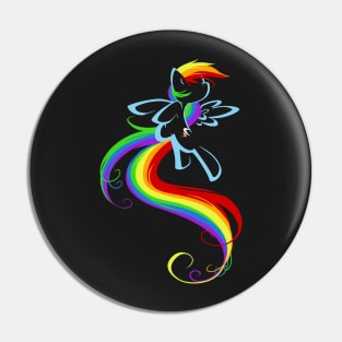 Flowing Rainbow Pin