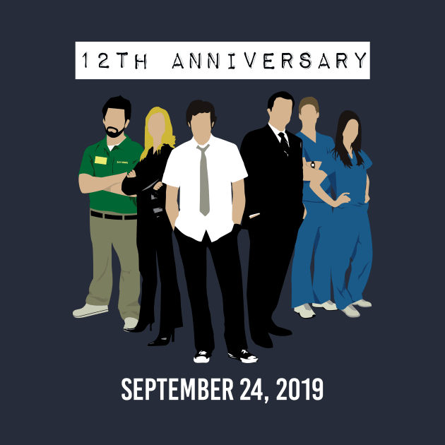 Chuck 12th Anniversary (Front and back print) by insidethetardis