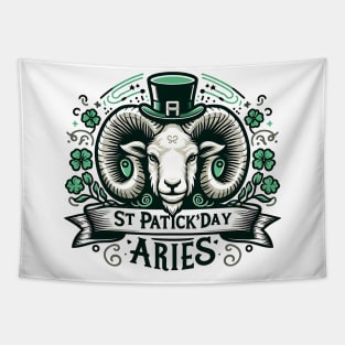 Astrology for Aries Birthday on St. Patrick's Day Tapestry