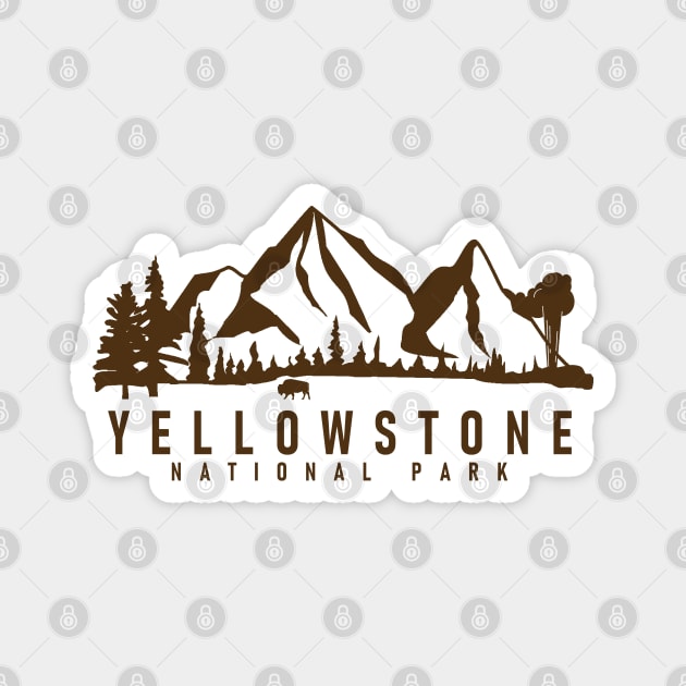 Yellowstone National Park Magnet by Etopix