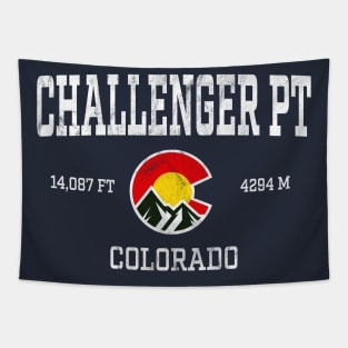 Challenger Point Colorado 14ers Vintage Athletic Mountains Tapestry