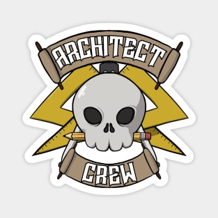 Architects crew Jolly Roger pirate flag Magnet