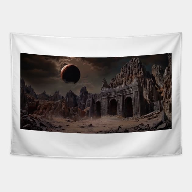 Mystery Ruins Tapestry by Tim Molloy Art