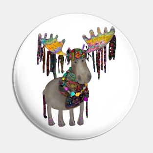 Boho Moose Pin