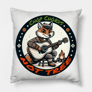 Foxy Guitarist Strumming, Natures Harmony Pillow