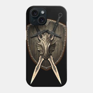 vikings sword and shield 1 Phone Case