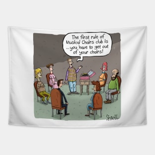 Musical Chairs Club Tapestry