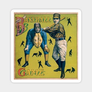 Vintage Sports Baseball Players at the Home Game Magnet