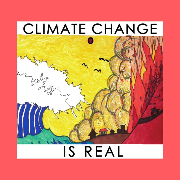 Climate Change is Real #3 by Go Ask Alice Psychedelic Threads