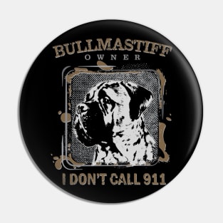 Bullmastiff dog Pin