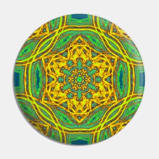 Signs of spring fractal kaleidoscopes Pin